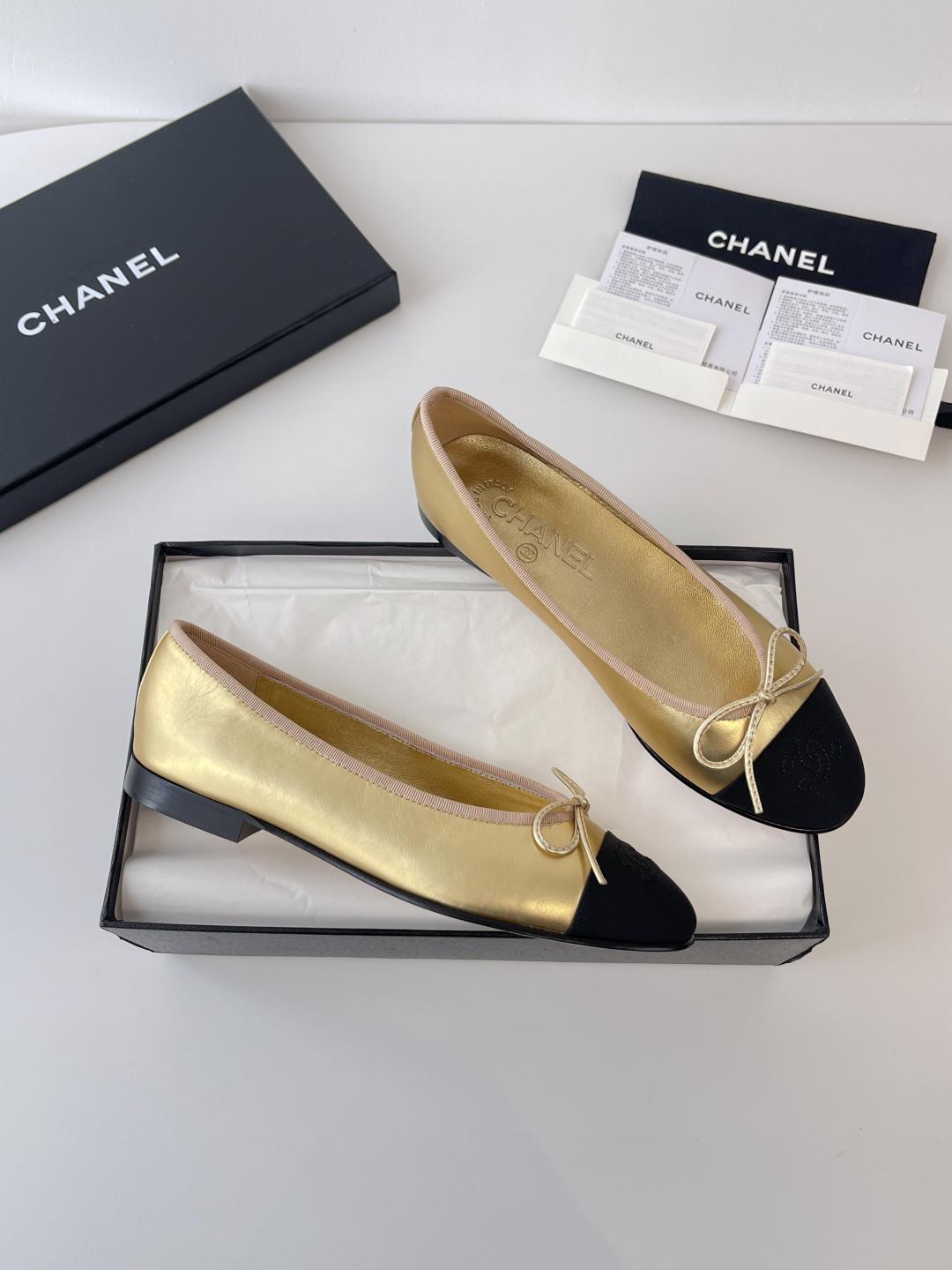 CHANEL 샤넬 클래식 발레리나 플랫 슈즈 신발