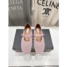 ALAIA 알라이아 메쉬 발레리나 플랫 슈즈 신발