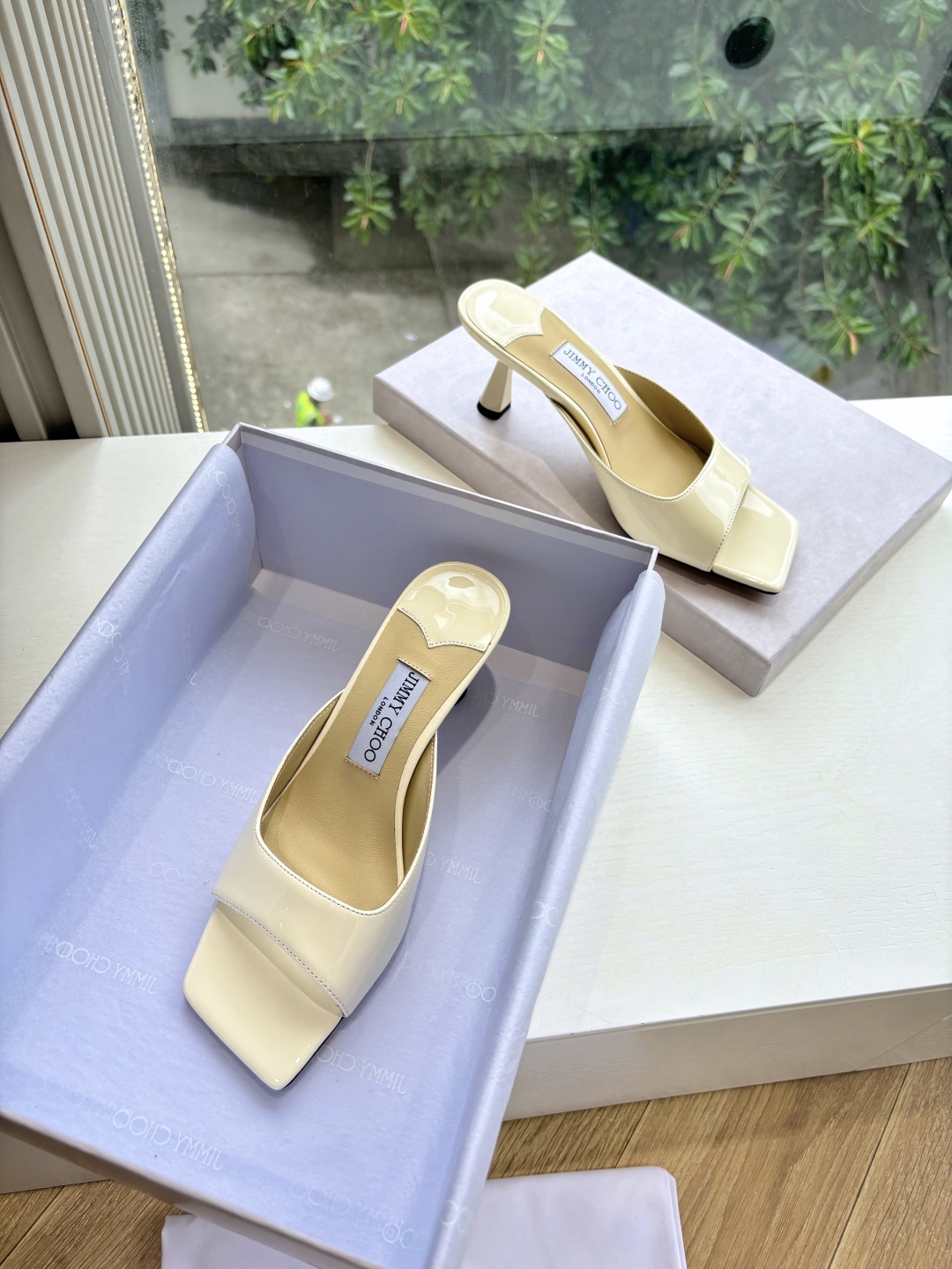 Jimmy Choo 지미추  클래식 하이힐 뮬 샌들 신발