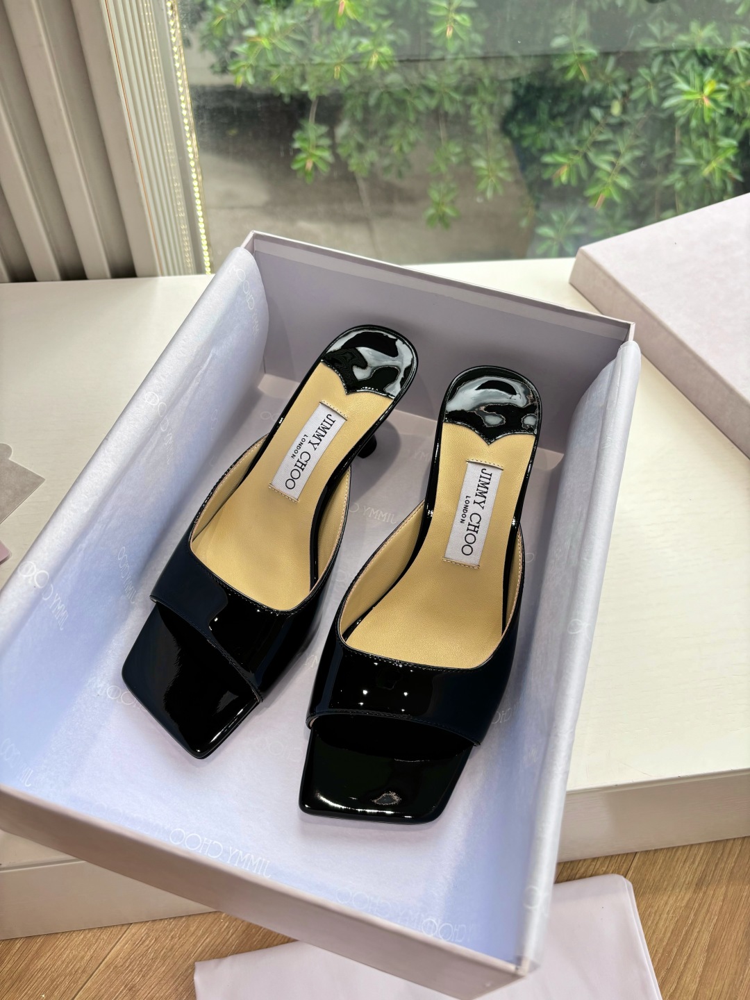 Jimmy Choo 지미추  클래식 하이힐 뮬 샌들 신발