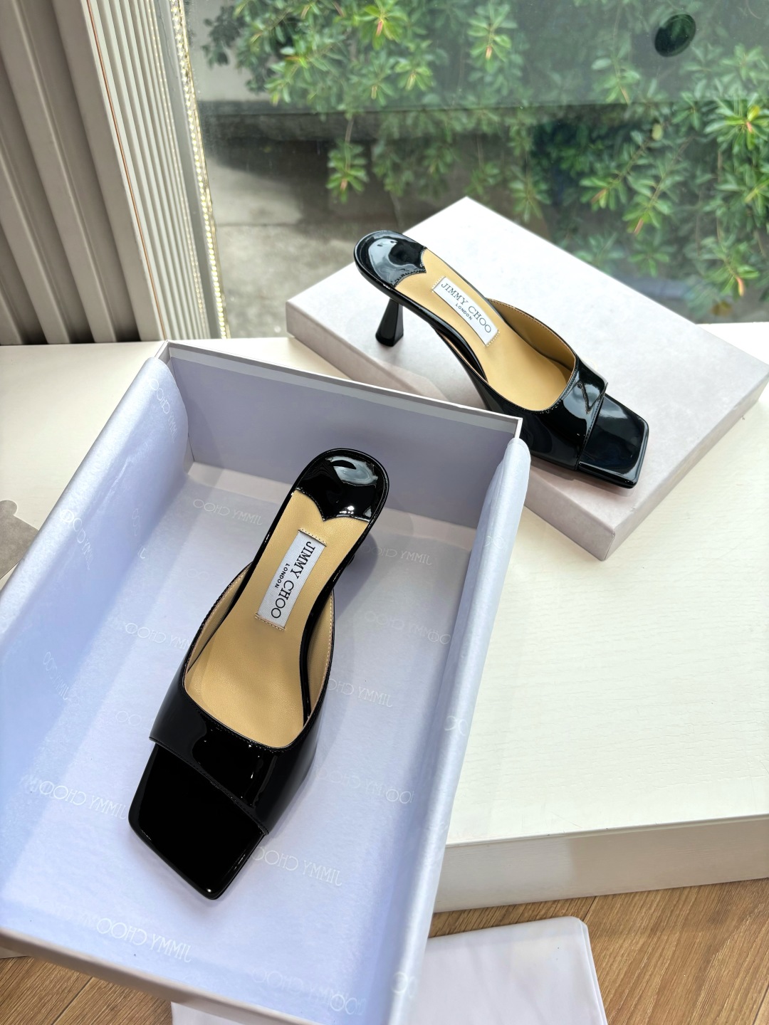 Jimmy Choo 지미추  클래식 하이힐 뮬 샌들 신발