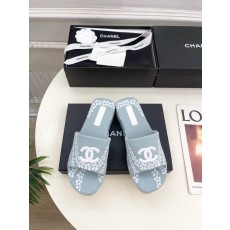 CHANEL 샤넬 더블C 로고 플랫폼 슬리퍼 샌들 신발