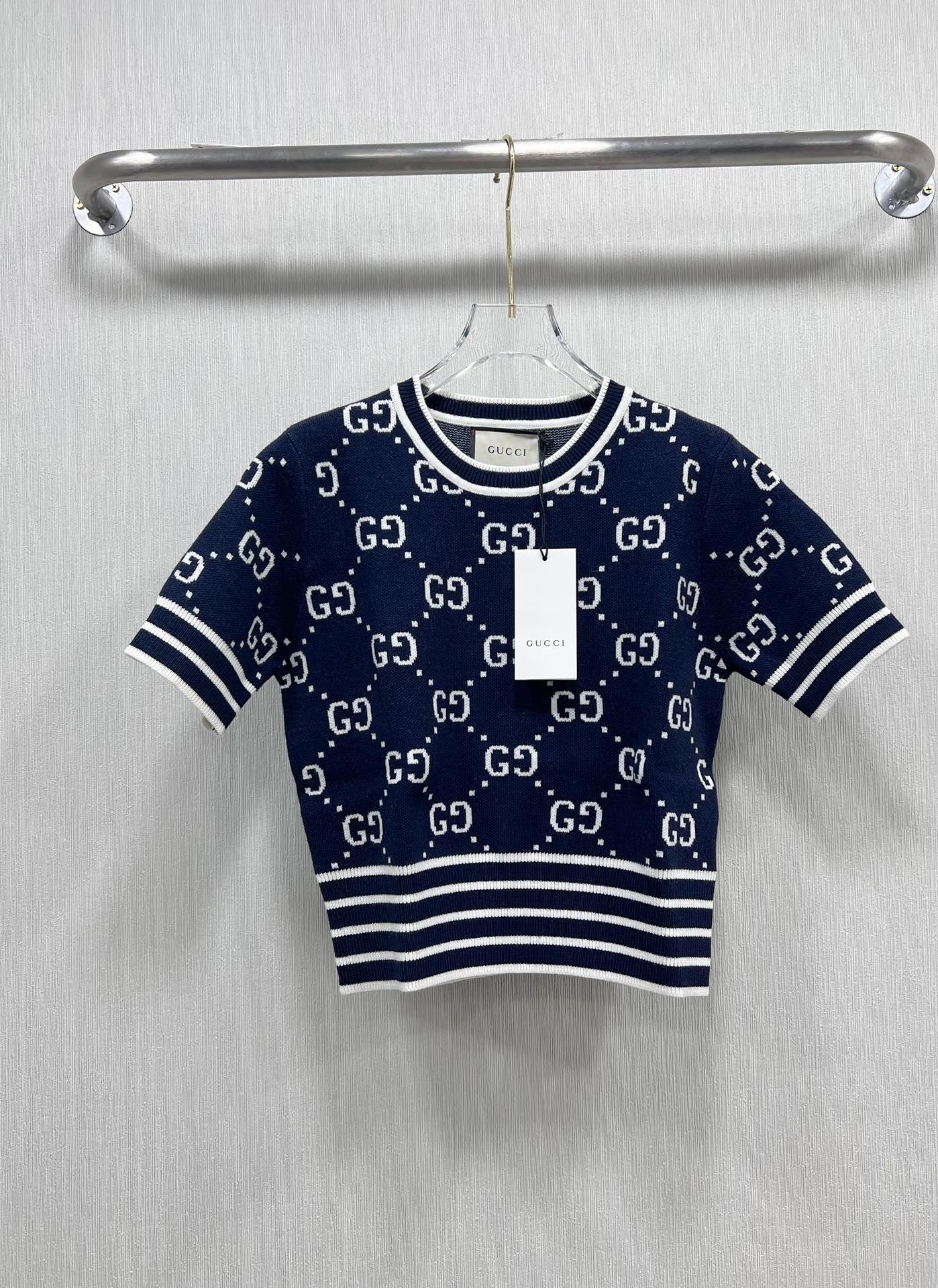 Gucci 구찌 반팔 니트 탑 의류