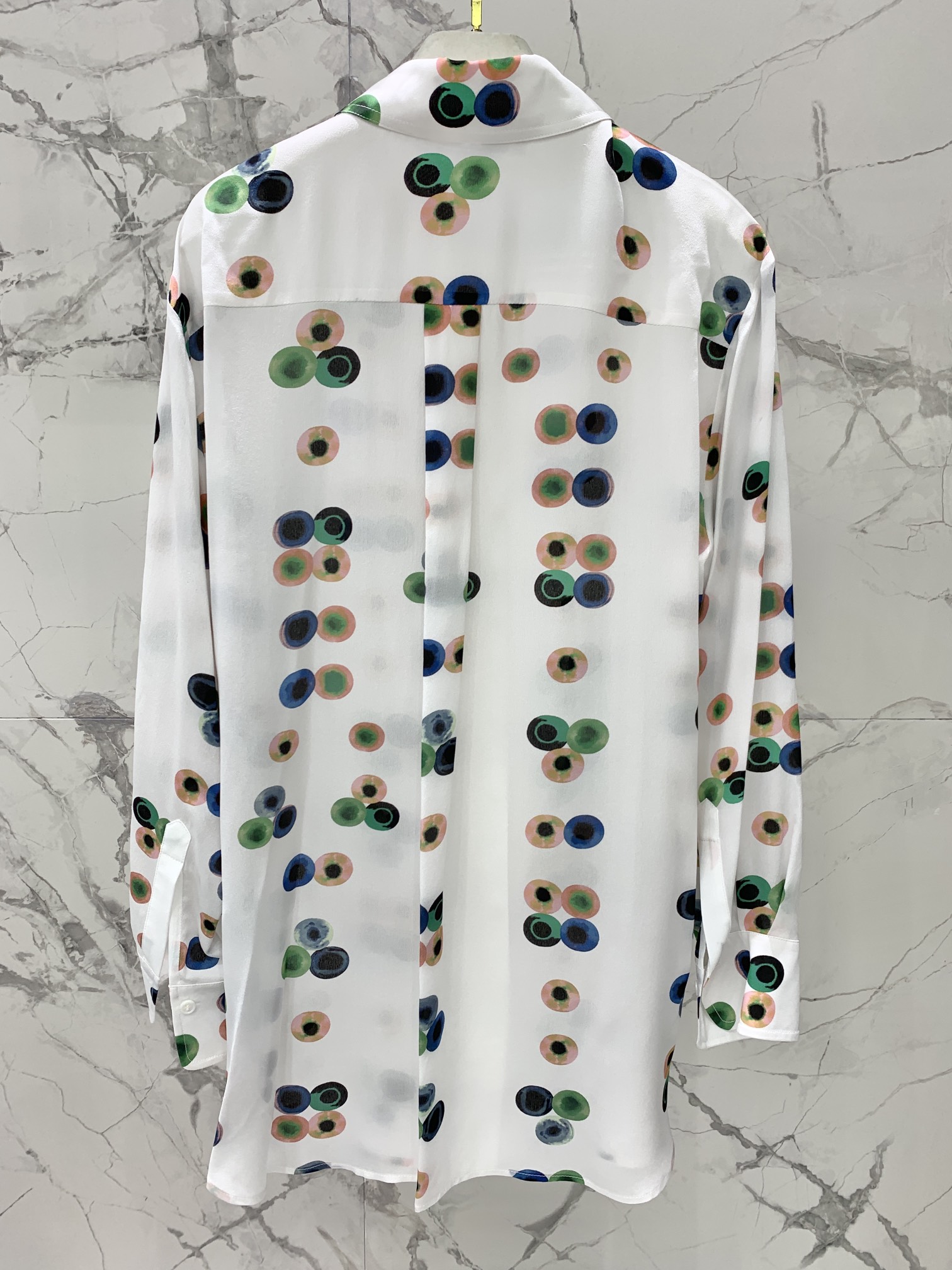 Chloe 끌로에 실크 도트 프린트 셔츠 의류