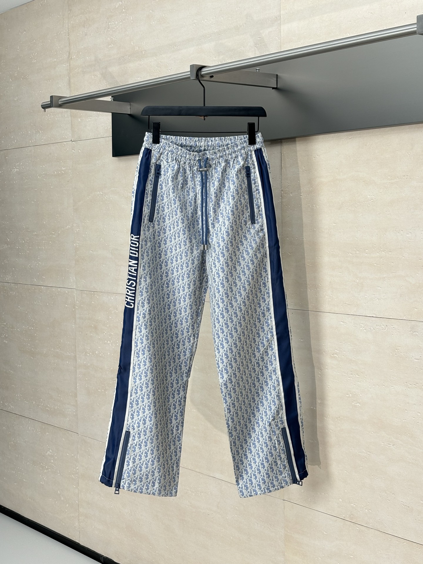 Dior CD 디올 프린트 스트링 테이프 트레이닝 팬츠 바지 의류