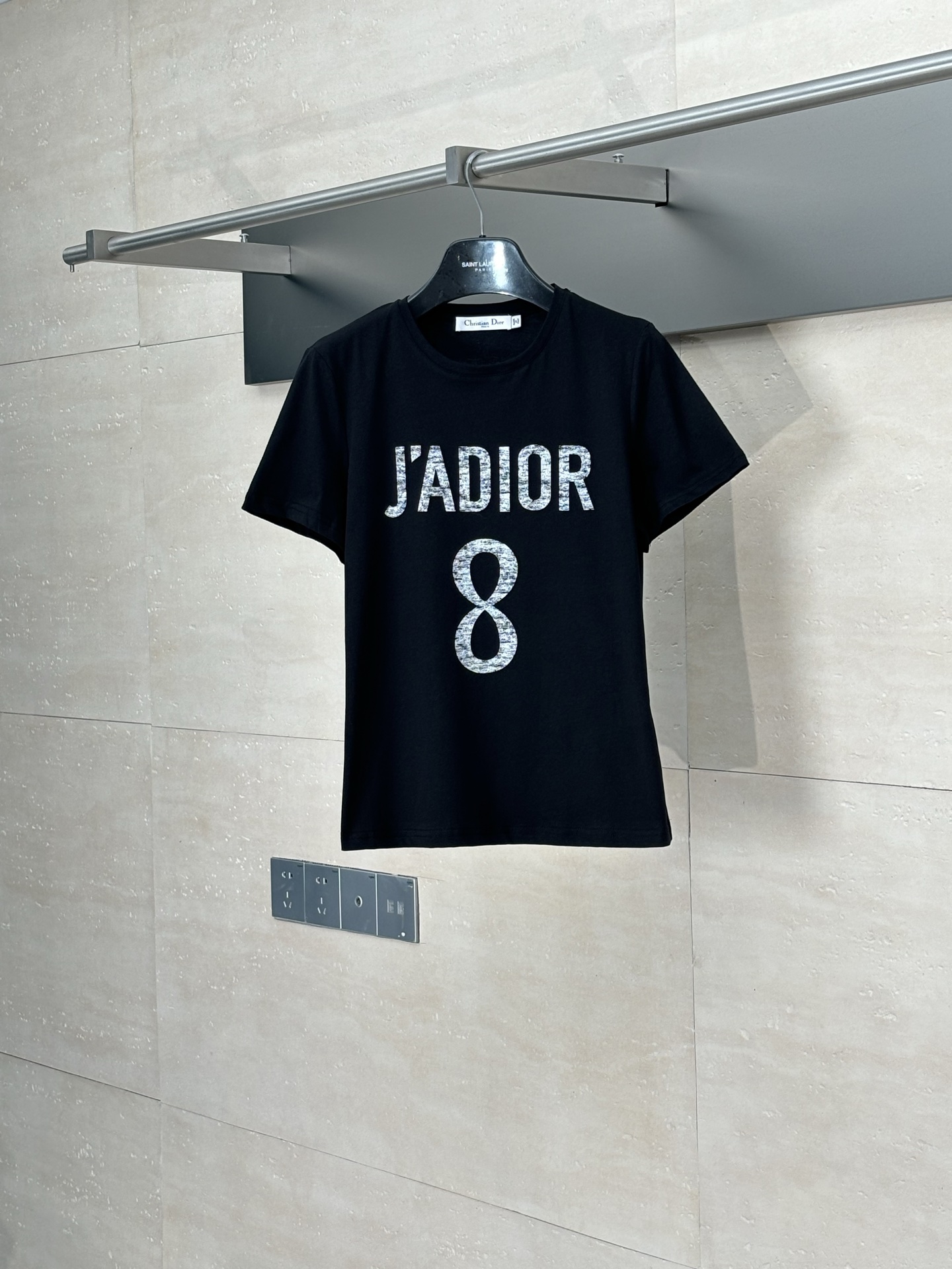 Dior CD 디올 8번 로고 프린트 반팔 티셔츠 의류