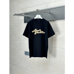 LV 루이비통 자수 로고 반팔 티셔츠 의류