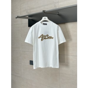 LV 루이비통 자수 로고 반팔 티셔츠 의류