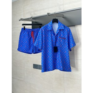 LV 루이비통 반팔 셔츠 + 반바지 세트 의류