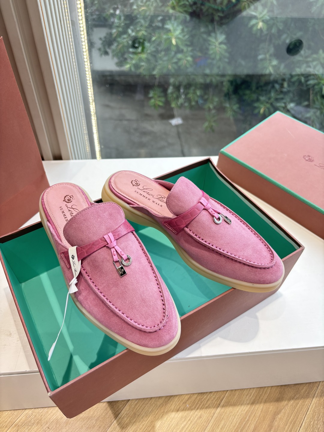 Loro Piana 로로피아나 가죽 뮬 로퍼 신발