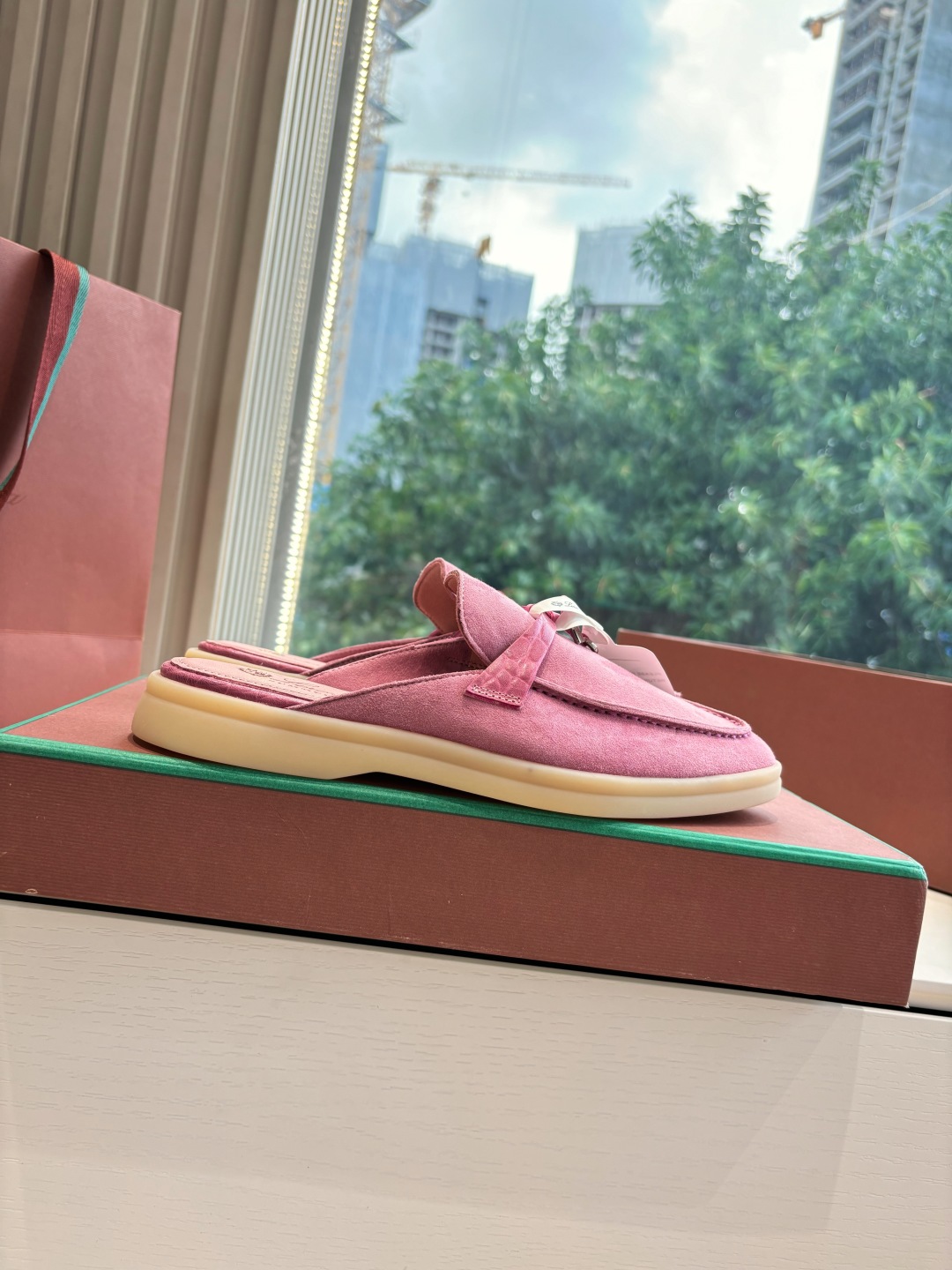 Loro Piana 로로피아나 가죽 뮬 로퍼 신발