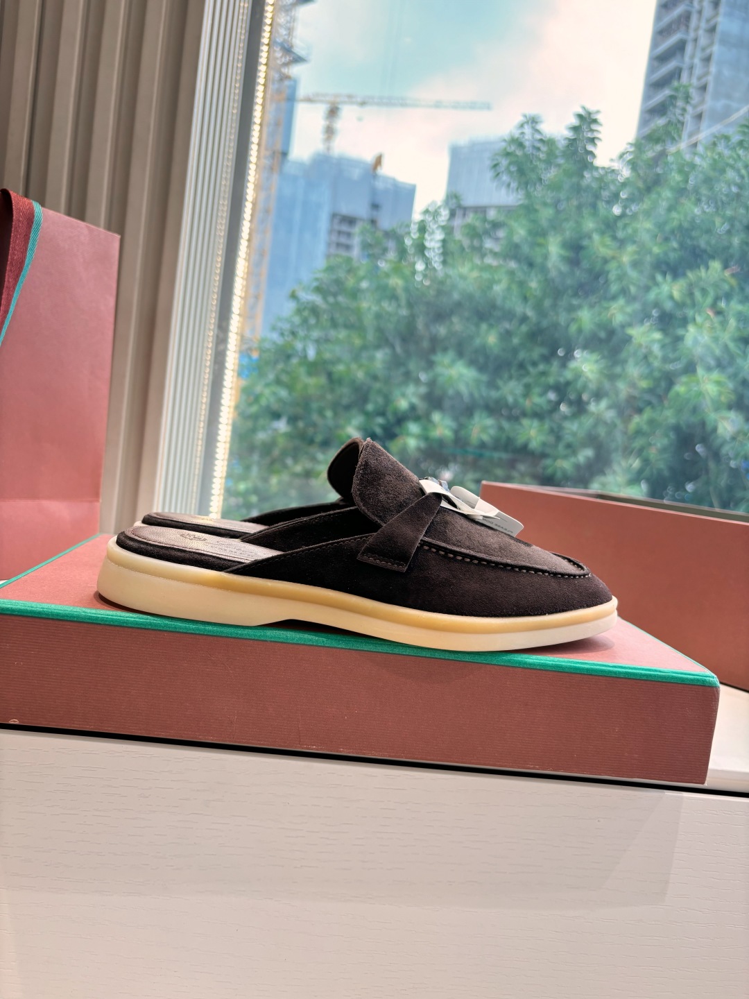 Loro Piana 로로피아나 가죽 뮬 로퍼 신발