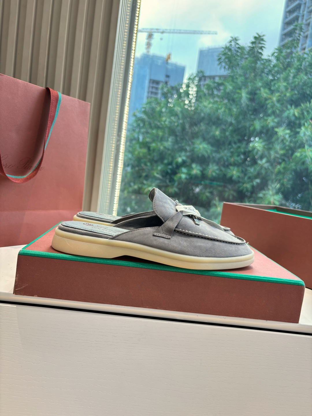 Loro Piana 로로피아나 가죽 뮬 로퍼 신발