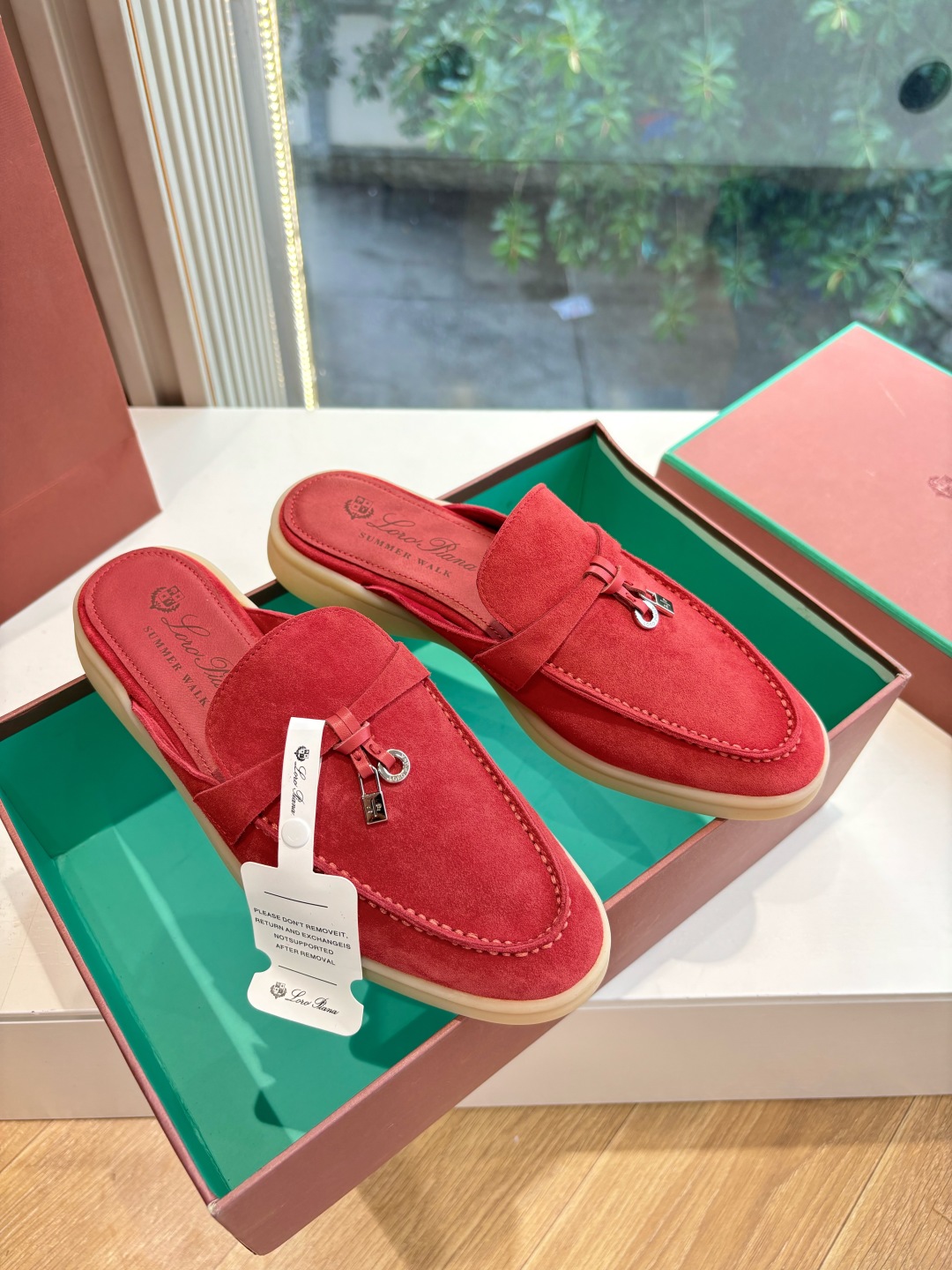 Loro Piana 로로피아나 가죽 뮬 로퍼 신발