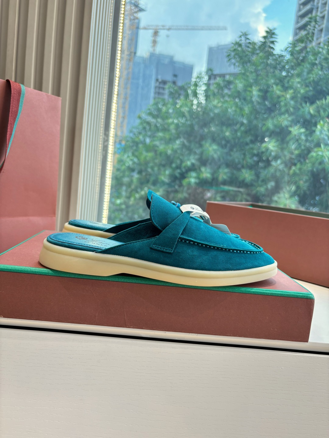 Loro Piana 로로피아나 가죽 뮬 로퍼 신발