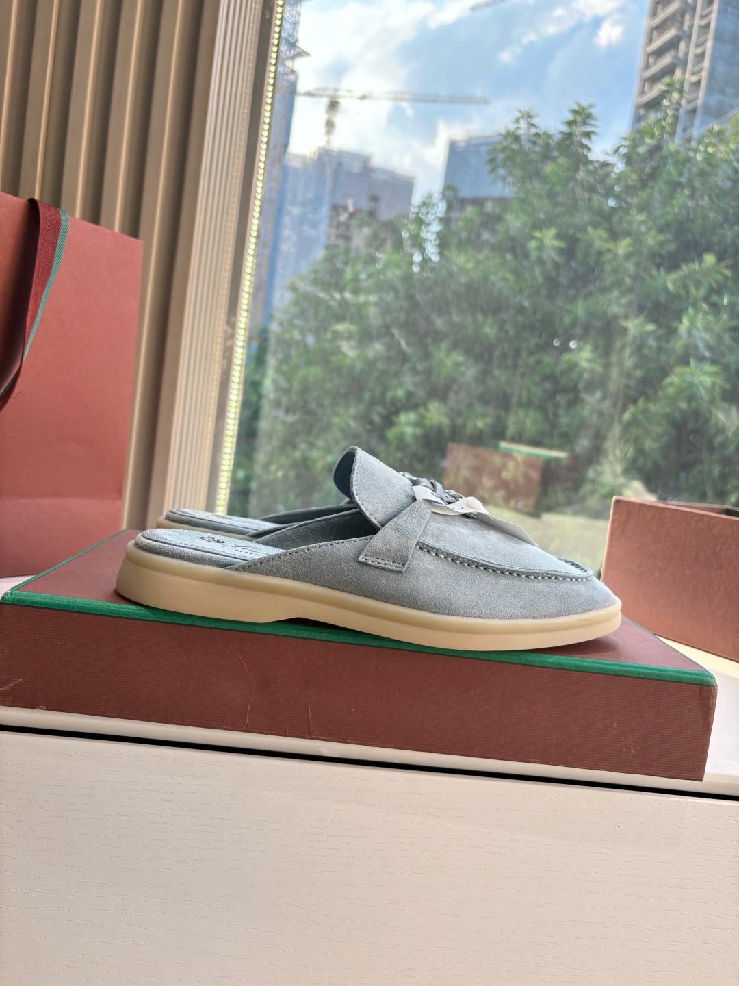 Loro Piana 로로피아나 가죽 뮬 로퍼 신발