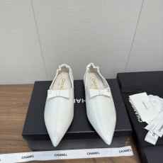 CHANEL 샤넬 리본 포인트 메리제인 플랫 슈즈 신발