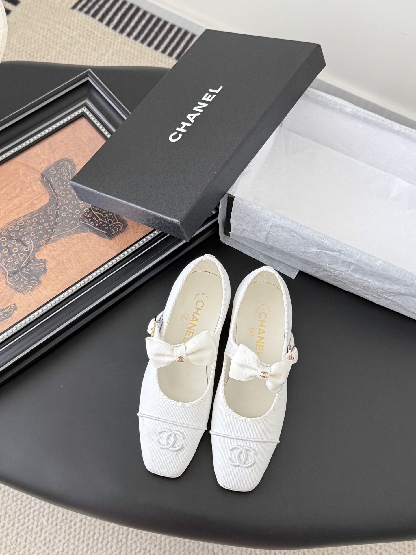 Chanel 샤넬 리본 플랫슈즈 신발