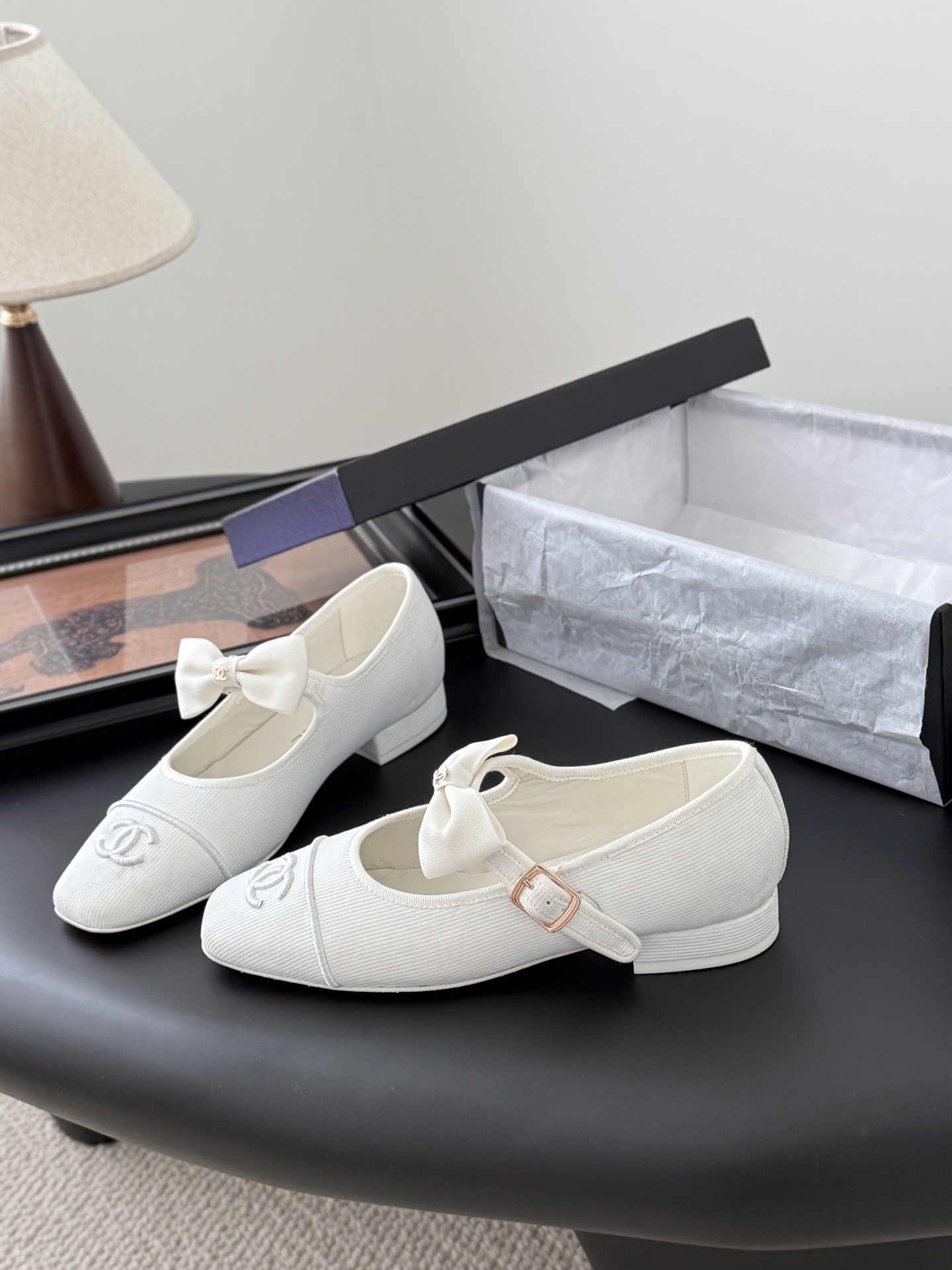 Chanel 샤넬 리본 플랫슈즈 신발