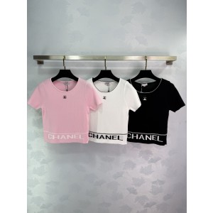 Chanel 샤넬 니트 반팔 상의 티셔츠 의류