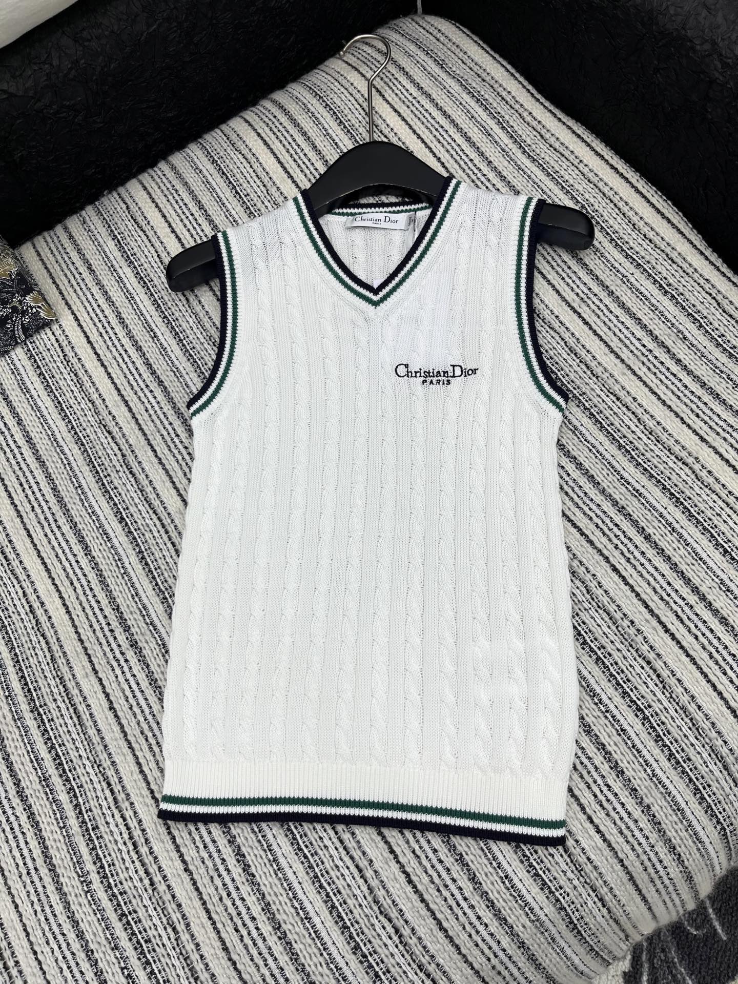 Dior CD 디올 V넥 롱슬리브 니트 베스트 상의 의류
