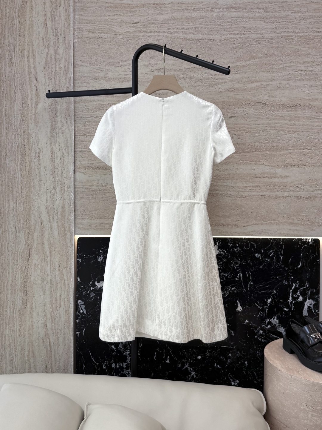 Dior CD 디올 자카드 반팔 원피스 의류