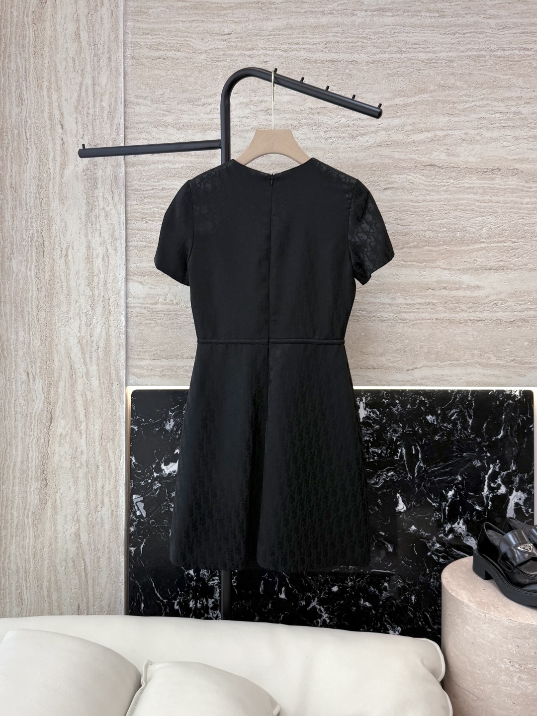 Dior CD 디올 자카드 반팔 원피스 의류