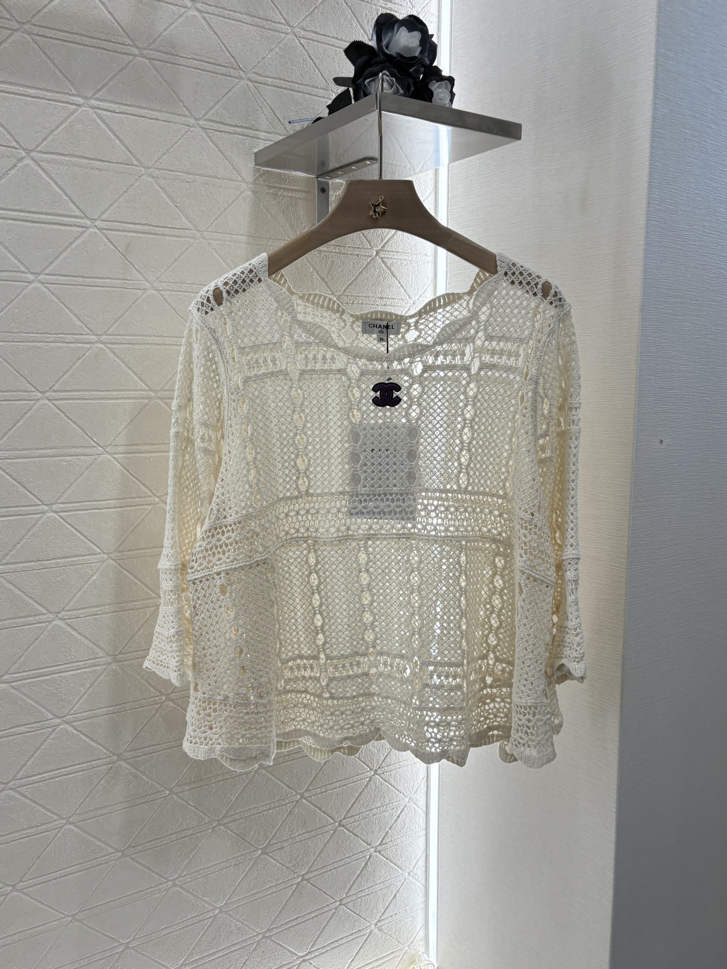 Chanel 샤넬 자수 시스루 니트 풀오버 의류