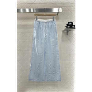 GUCCI 구찌 스트라이프 스트링 와이드 팬츠 의류