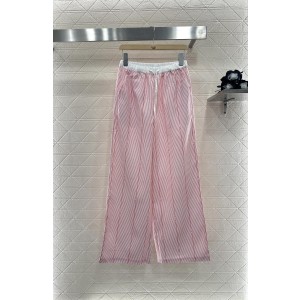 GUCCI 구찌 스트라이프 스트링 와이드 팬츠 의류