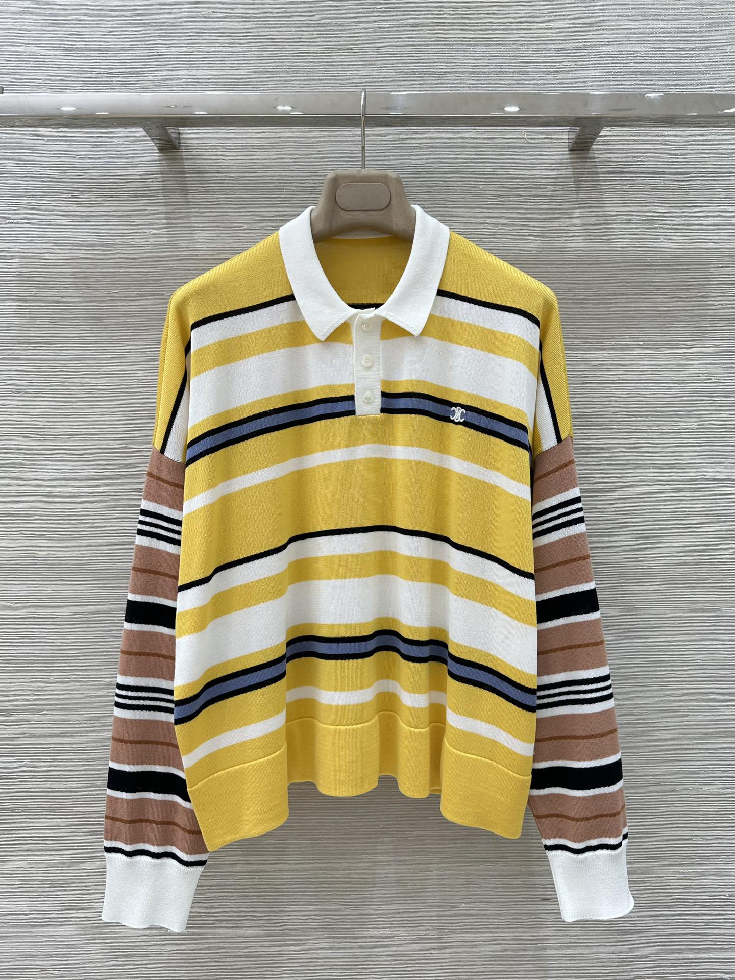 Celine 셀린느 스트라이프 루즈핏 니트 긴팔 상의 의류