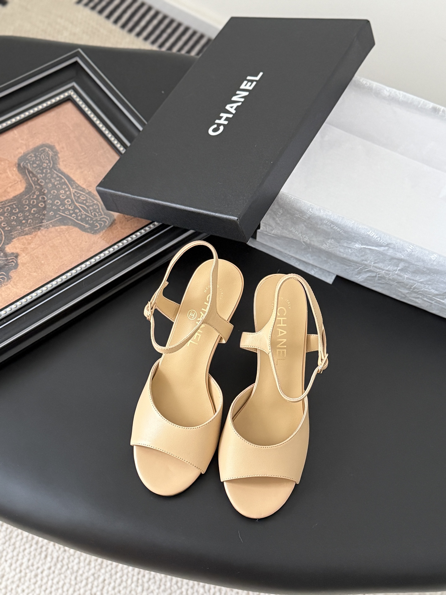 Chanel 샤넬 하이힐 샌들 신발