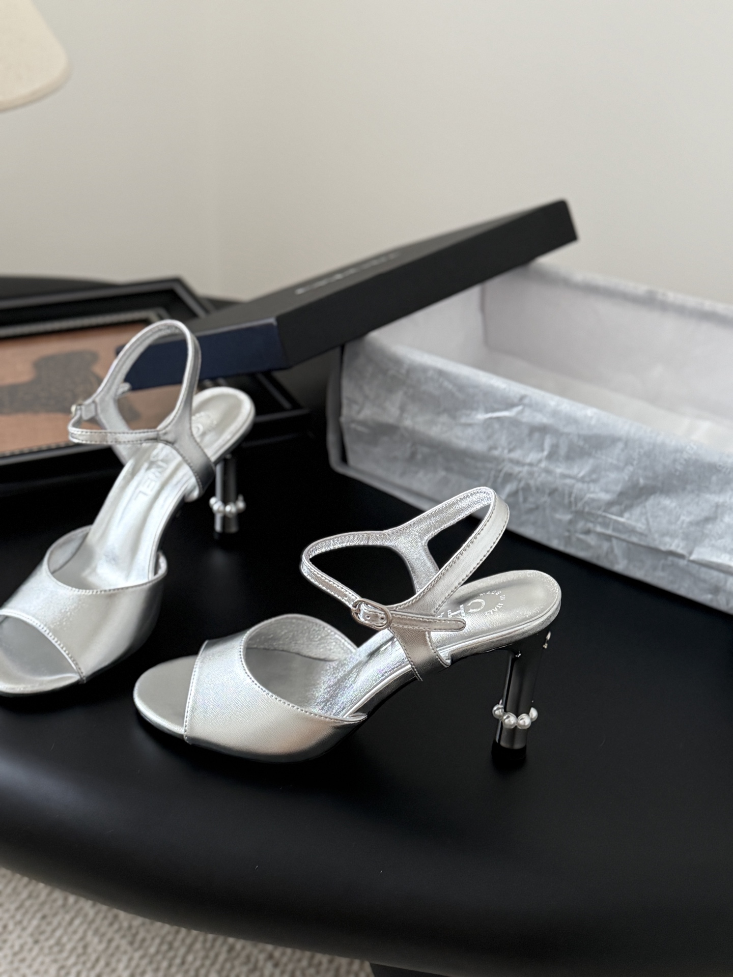 Chanel 샤넬 하이힐 샌들 신발