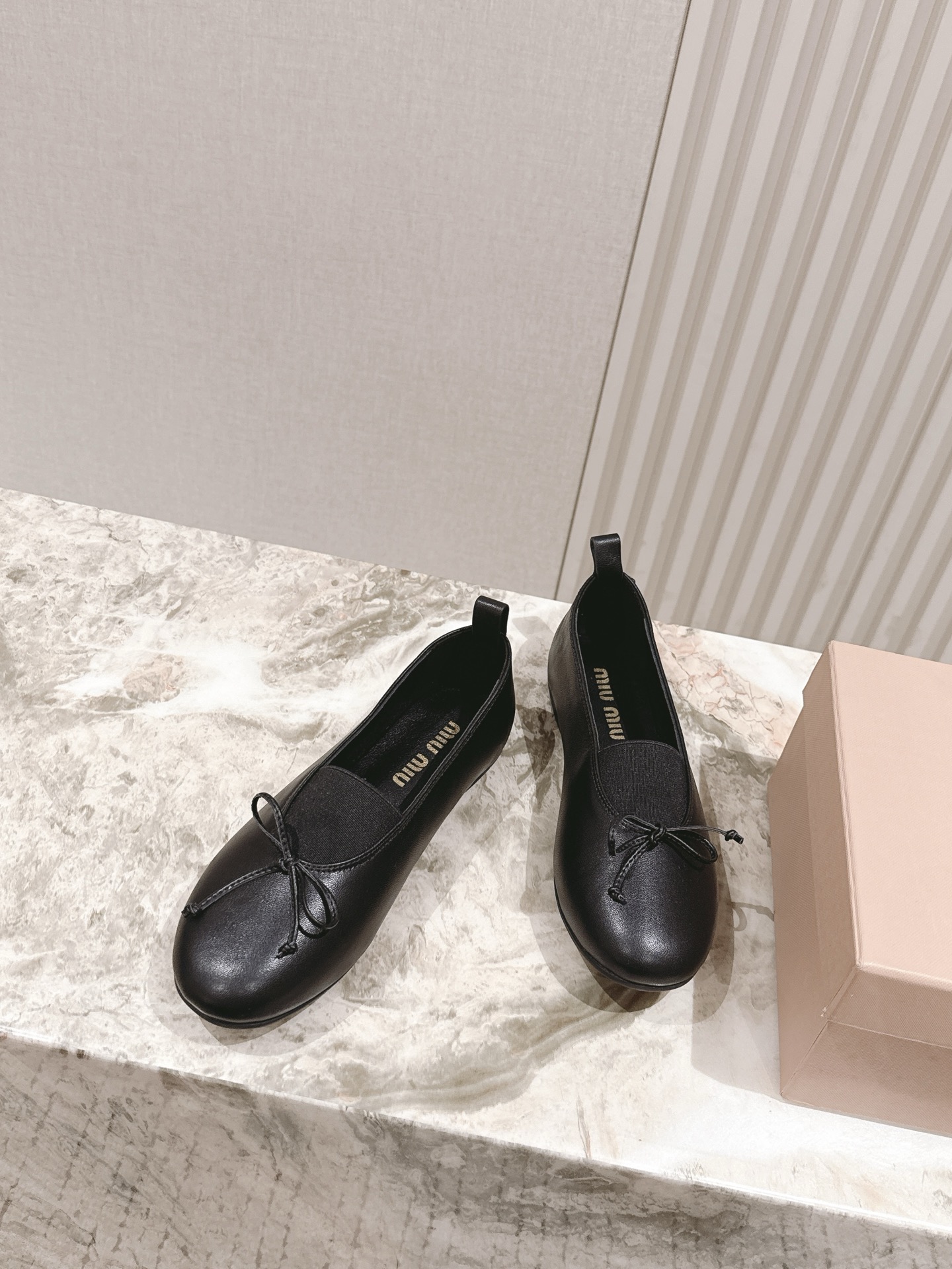 MIUMIU 미우미우 메쉬 발레리나 플랫 슈즈 신발