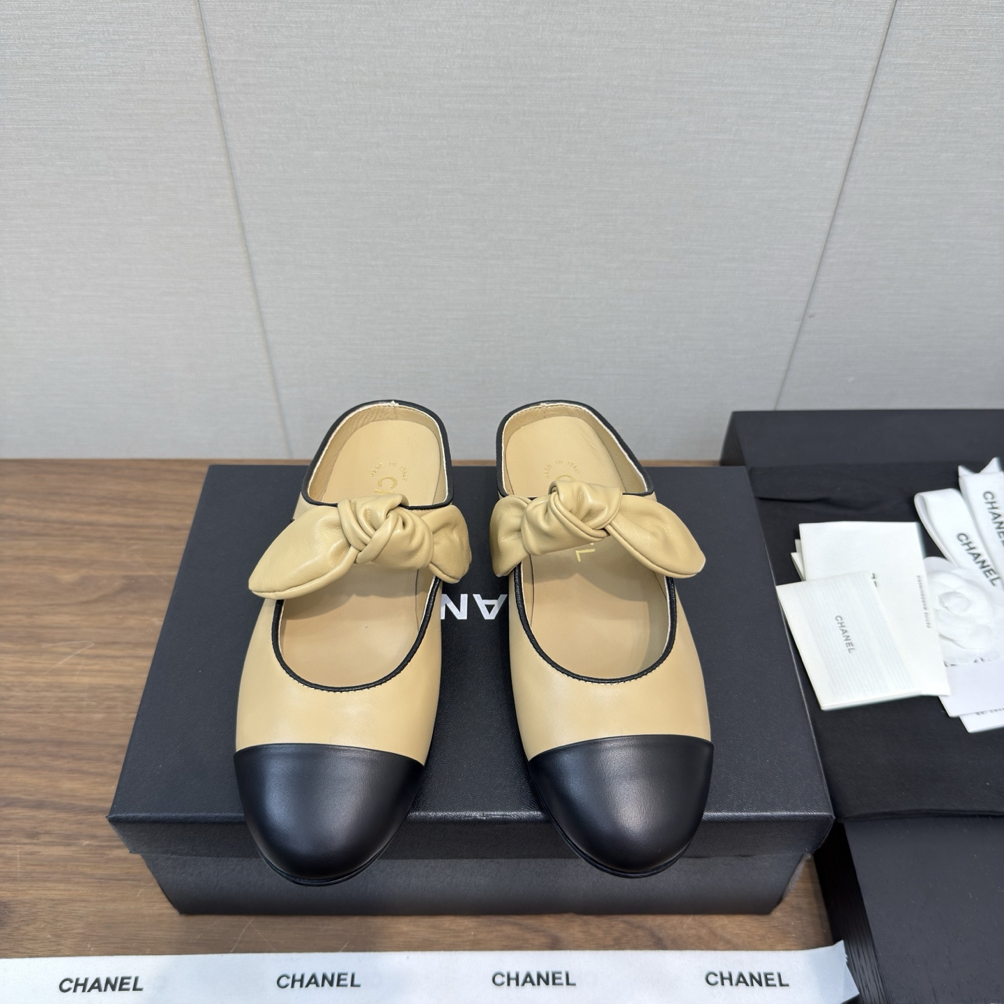 CHANEL 샤넬 마리제인 발레 플랫 슈즈 신발