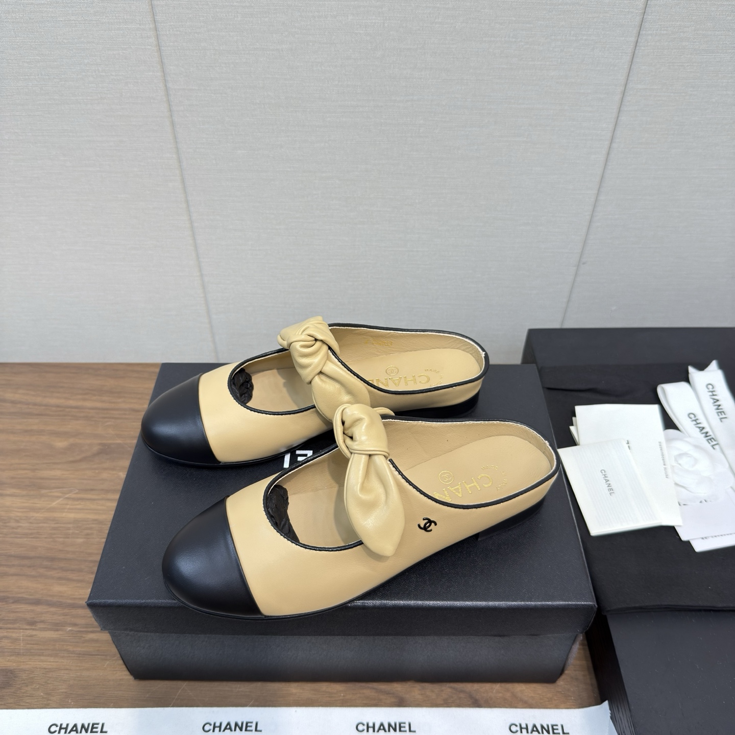 CHANEL 샤넬 마리제인 발레 플랫 슈즈 신발