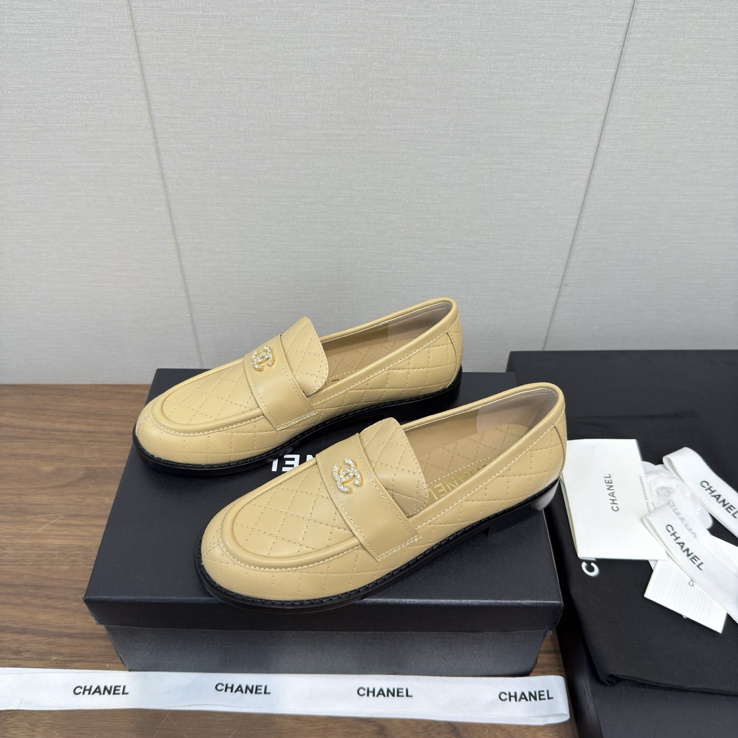 Chanel 샤넬 퀼팅 플랫 로퍼 슈즈 신발