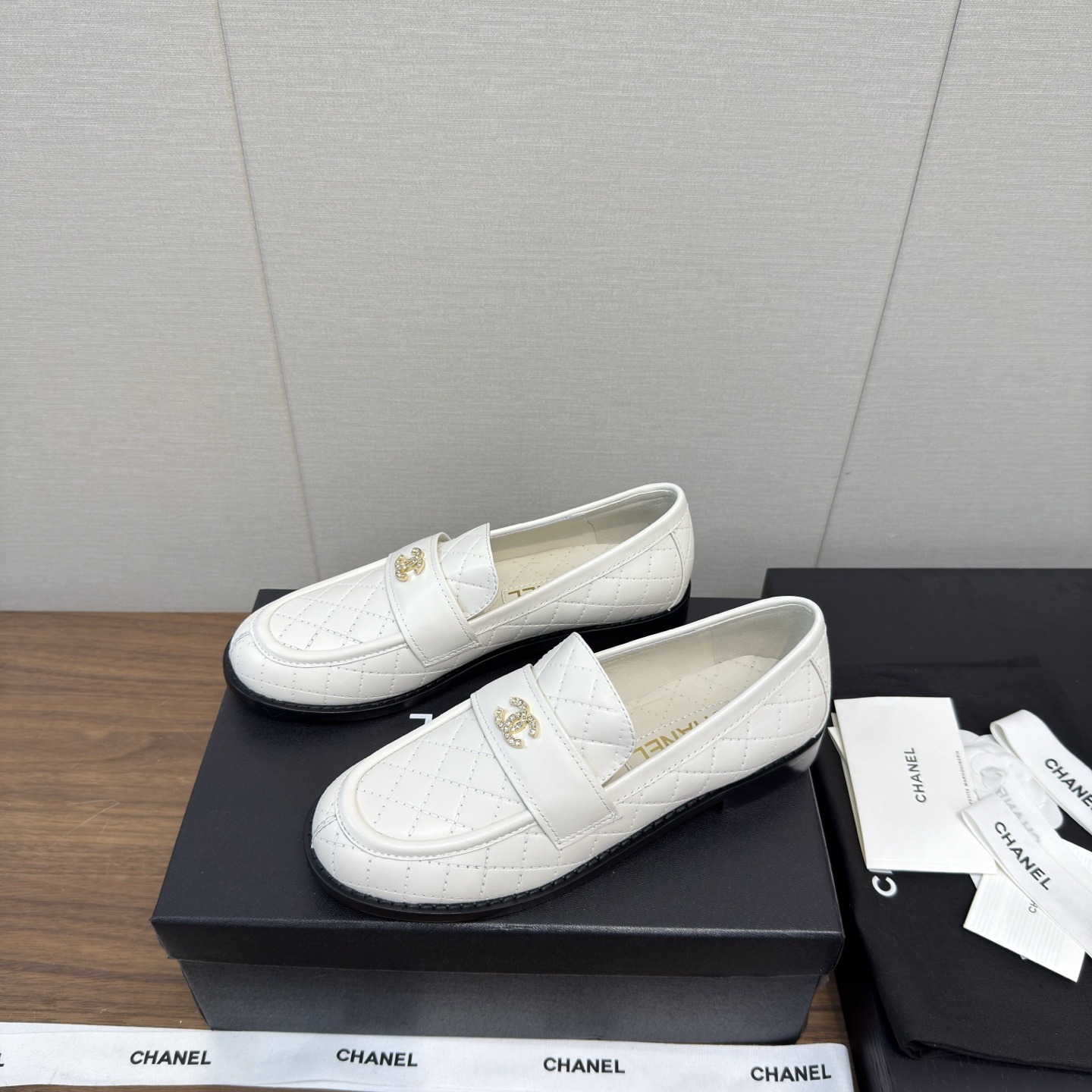 Chanel 샤넬 퀼팅 플랫 로퍼 슈즈 신발