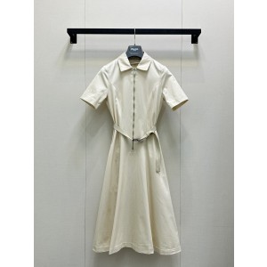 PRADA 프라다 트윌 반팔 플레어 원피스 의류