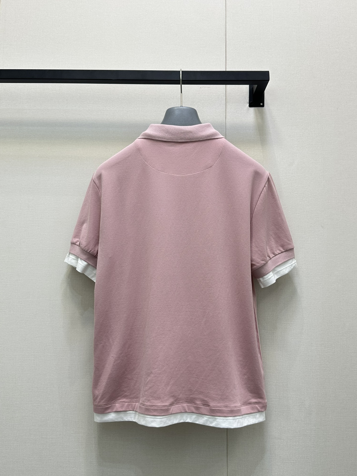 PRADA 프라다 페이크 레이어드 피케 반팔티 의류