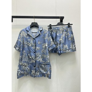 Dior CD 디올 플로럴 실크 셋업 상의 + 하의 세트 의류