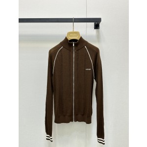 MiuMiu 미우미우 미니 로고 긴팔 지퍼 니트 가디건 의류