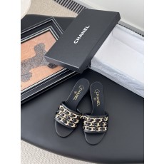Chanel 샤넬 체인 굽 슬리퍼 샌들 신발