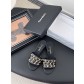 Chanel 샤넬 체인 굽 슬리퍼 샌들 신발