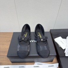 Chanel 샤넬 카멜리아 컷아웃 플랫 슈즈 단화 신발