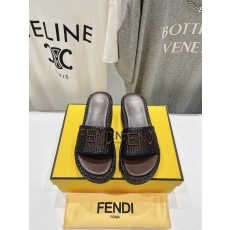 Fendi 펜디 통굽 웨지힐 슬립온 슬리퍼 신발