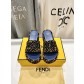 Fendi 펜디 통굽 웨지힐 슬립온 슬리퍼 신발