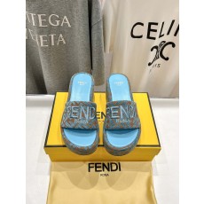 Fendi 펜디 통굽 웨지힐 슬립온 슬리퍼 신발