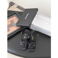 Chanel 샤넬 카멜리아 굽 샌들 신발