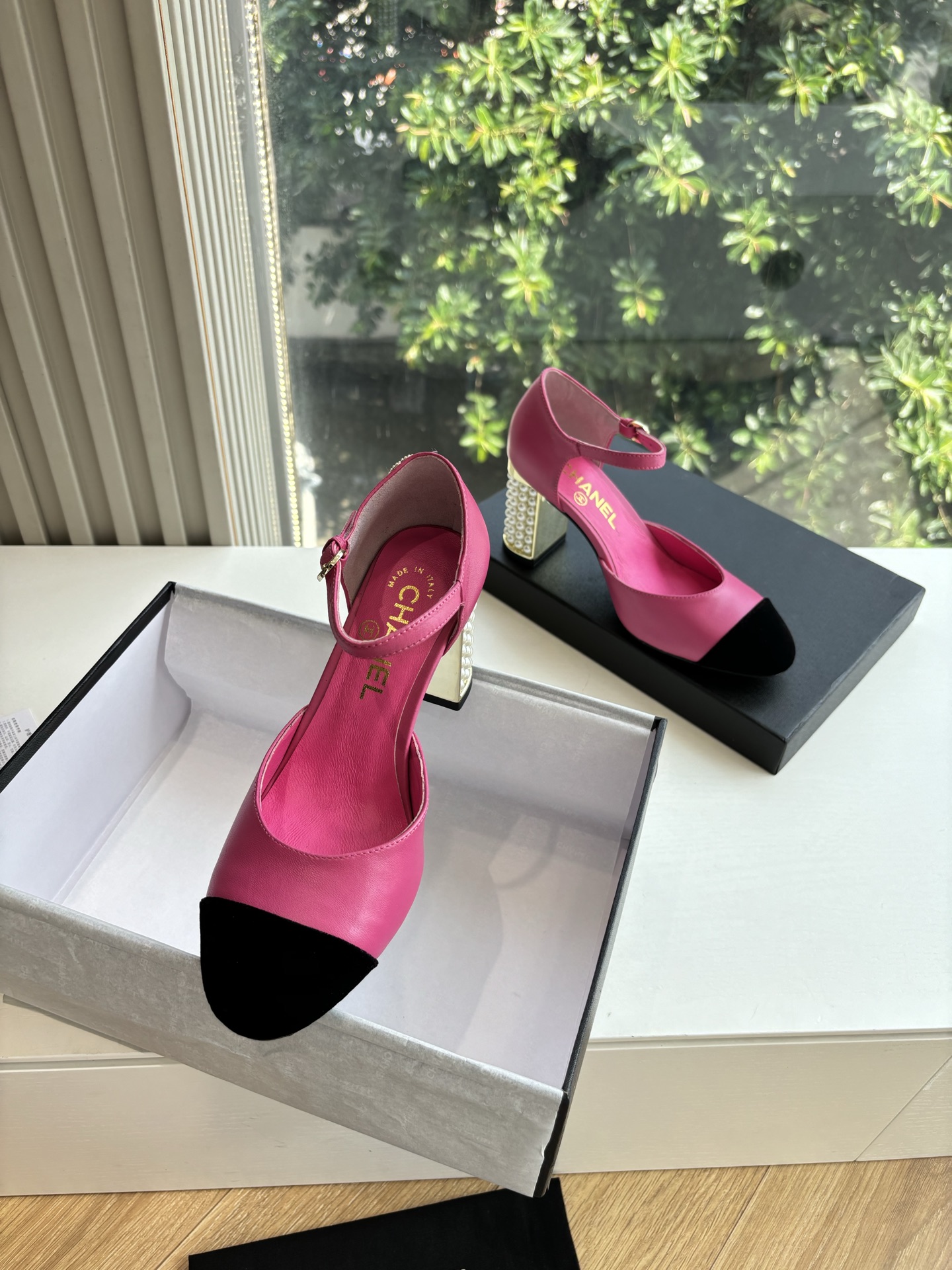 CHANEL 샤넬 굽 샌들 구두 신발